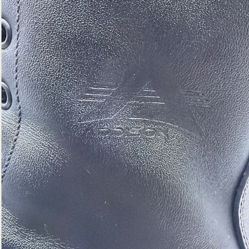 Addison Shoe Company‎ Black Leather Military Combat Boots Vibram 10.5 R 063111 - Picture 6 of 12